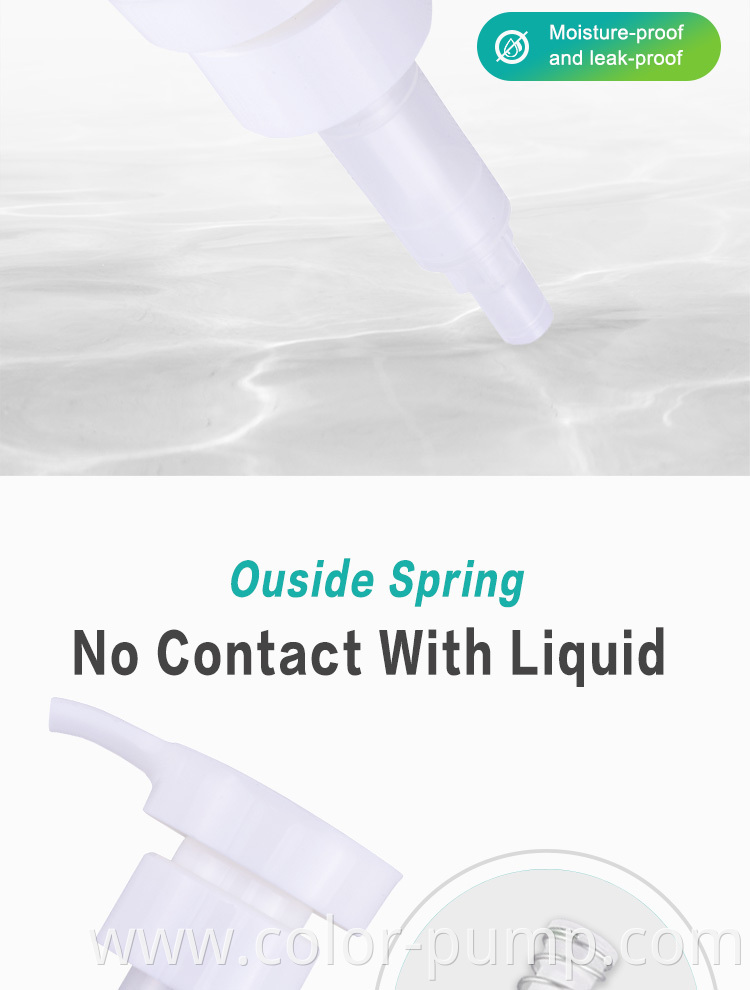 Dispensador de bombas de jabón líquido de plástico de calidad garantizada con tapones de botellas